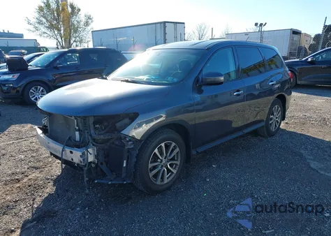 2014 Nissan Pathfinder S из США, поврежденный, VIN 5N1AR2MM4EC684703
